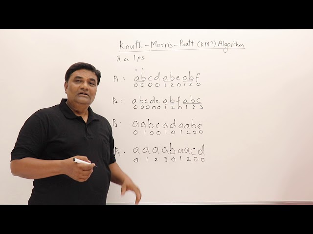 9.1 Knuth-Morris-Pratt KMP String Matching Algorithm
