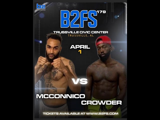 B2 Fighting Series 179 | Rickie McConnicco vs Javon Crowder 185 Ammy