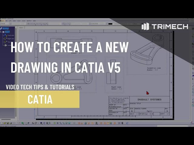 Creating a New Drawing in CATIA V5