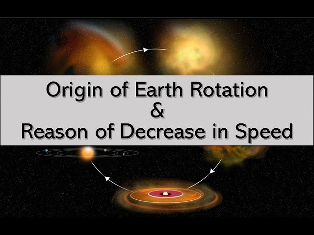Origin of Earth Rotation & Reason Behind Decrease in Speed