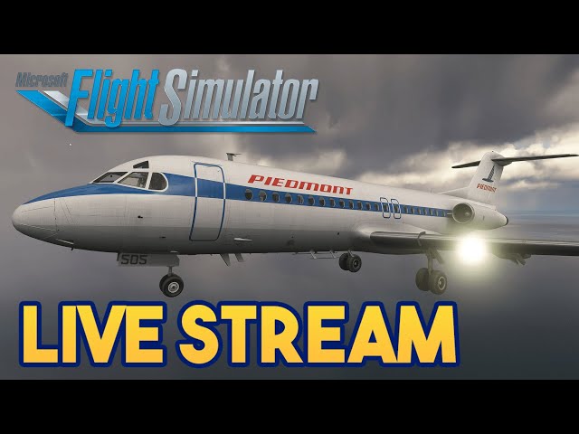Microsoft Flight Simulator -  CLASSIC AIRLINER OPPS EAST COAST - JUST FLIGHT FOKKER F28