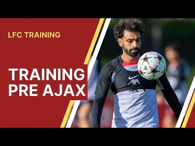 Nunez and Konate return | LFC Training Ball Warm-Up Pre-Ajax