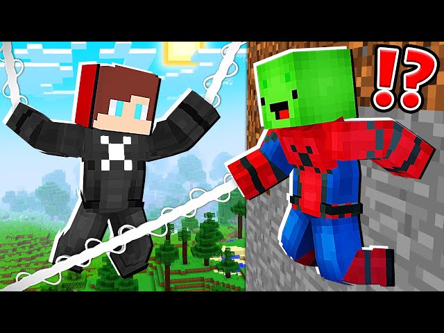 Mikey SpiderMan vs JJ Venom Spider in Minecraft ! - (Maizen)