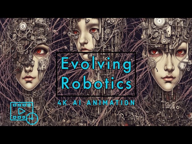 Evolving Robotics 4K - An AI Animation with Stable Diffusion 1 Hour Loop