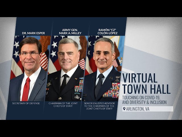 Top DOD Officials Hold Virtual Town Hall Meeting