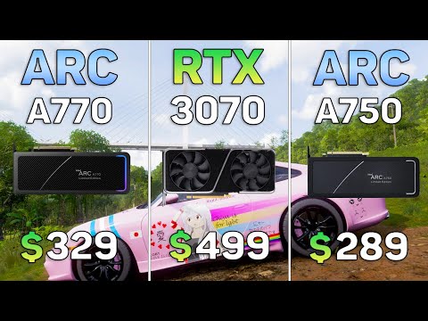 Intel ARC A770 vs RTX 3070 vs ARC A750 - 10 Games Test
