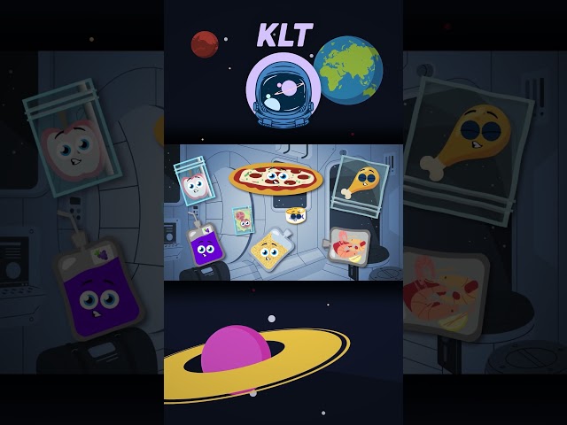 Space Foods That Astronauts Eat! | Songs For Kids | KLT #shorts