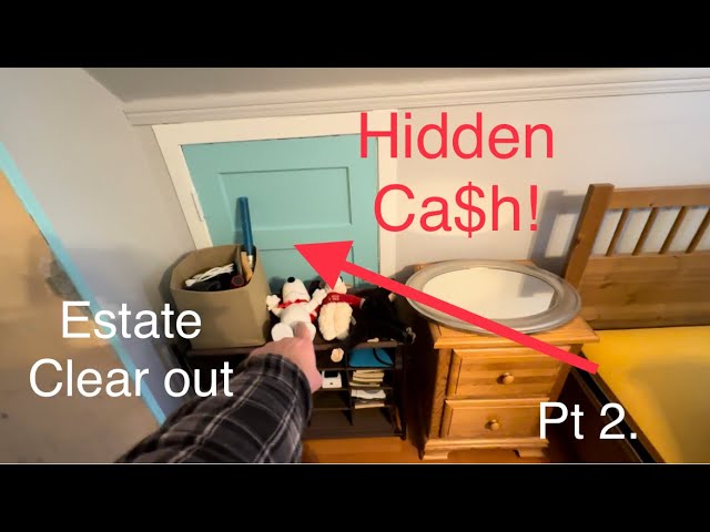 Hidden ca$h found! Buying an abandoned homes contents part 2.