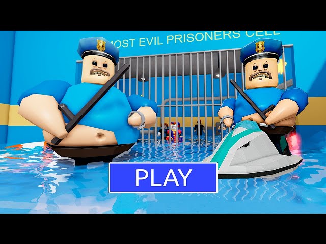 WATER BARRY'S PRISON RUN (Obby) New Update - Roblox Walkthrough FULL GAME #scaryobby #roblox