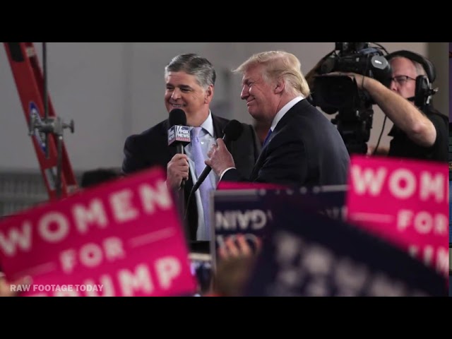 Sean Hannity joins Trump on stage at Missouri MAGA rally, calls media "Fake News"