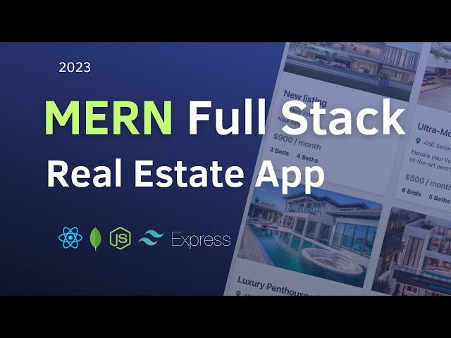 MERN Stack Project: Build a Modern Real Estate Marketplace with react MERN (jwt, redux toolkit)