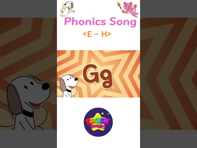 Phonics Song 1 (E~H) (Phonics) - English song for Toddlers - English Sing sing #shorts