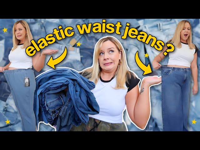 do CUTE elastic waist jeans exist??👖 (this one's for the hot girls with tummy issues)