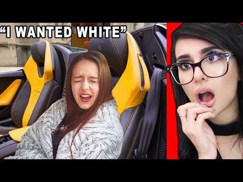 SPOILED GIRL Gets a LAMBO for her Birthday...