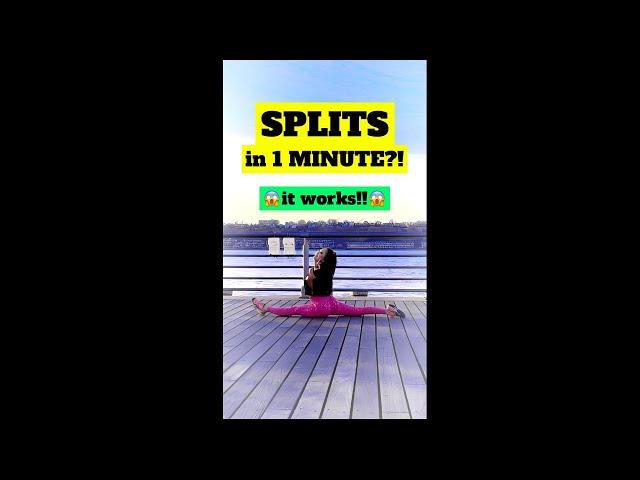 How to do a Split: Super Easy 1 Minute Trick! #flexibility