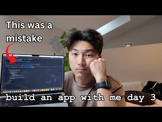 I made a huge mistake building my app | build an app with me day 3