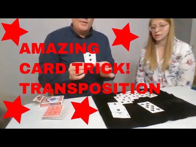 Amazing Card Trick - New Diamond Cut Diamond- Live Performance!