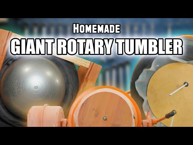 Making a Homemade Giant Rotary Tumbler | 3 Tries