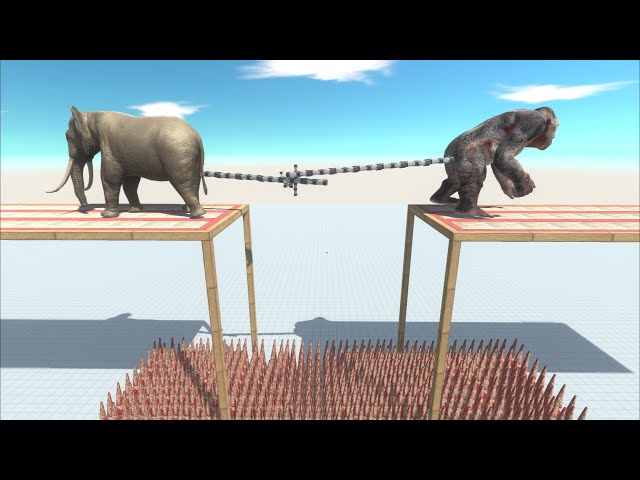 Modern Mammals and Mutant Primates Battle in Tug of war - Animal Revolt Battle Simulator