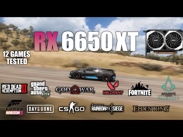 RX 6650 XT : Test in 12 Games - AMD RX 6650 Gaming