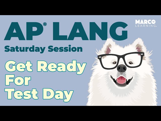 Get Ready for your AP English Language Test Day with John Moscatiello
