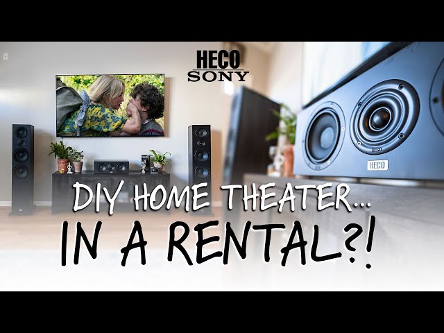 DIY 5.1 Home Theater Install... In A Rental?! | HECO Aurora & Sony Smart TV