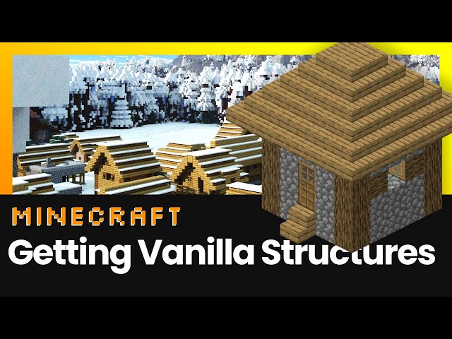 How To Get Minecraft Vanilla Structures as "Schematic"-Files