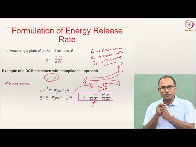 Lecture 22 Part 1 - Fracture Mechanics (Energy Release Rate)