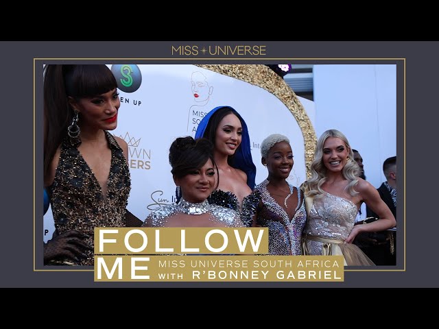 FOLLOW ME | Follow R'Bonney Gabriel to Miss Universe South Africa 🇿🇦 | Miss Universe