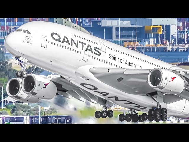 ✈️ 300 CLOSE UP TAKEOFFS and LANDINGS in 3 HOURS | Sydney Airport Plane Spotting [SYD/YSSY]