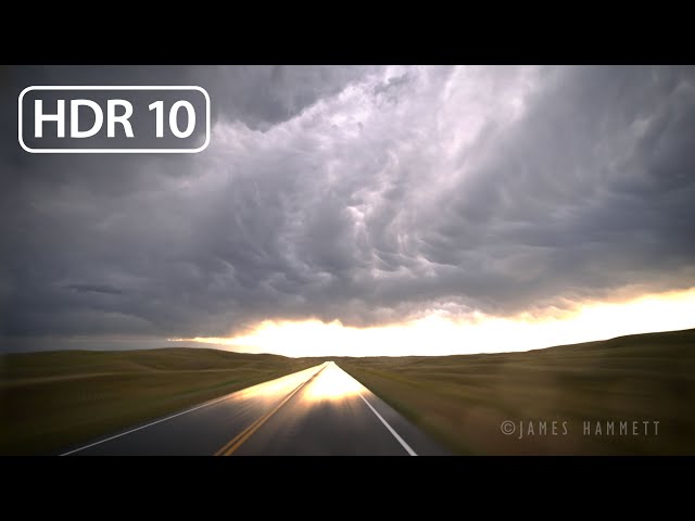 【4K HDR】Storm Chasing #TurretCam in HDR Preview