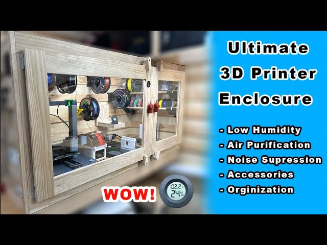 Ultimate 3D Printer Enclosure With all the Extras! With space for 2-3 of my Ankermake M5C's!
