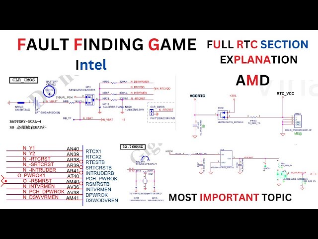 FULL RTC SECTION EXPLANATION | FOR Intel & AMD | MUST WATCH | MOST IMPORTENT TOPIC | #laptoprepair