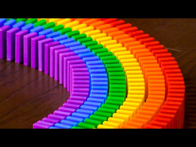 250,000 DOMINOES - Most Relaxing/Satisfying Domino Falldown Compilation (No Music)