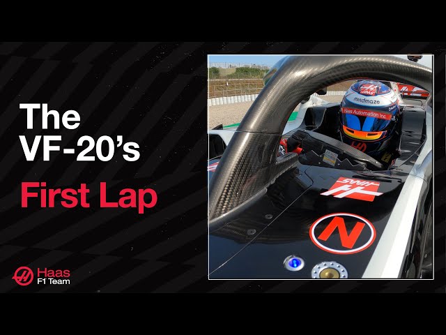 Haas F1 VF-20's very first lap