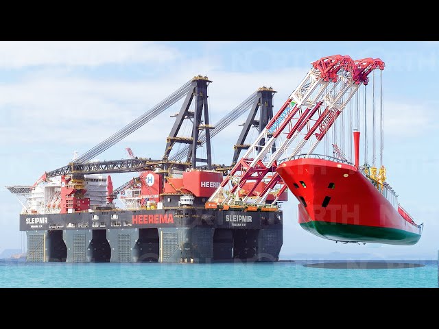 Life INSIDE The World's Largest Heavy Lift Vessels: Biggest Crane Vessels Lifting 75,000 Tons Ships