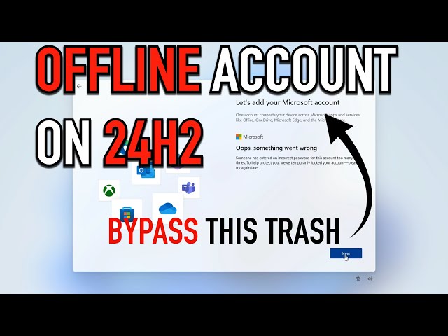 How To Use an OFFLINE Account With Windows 11: WORKS on 24H2