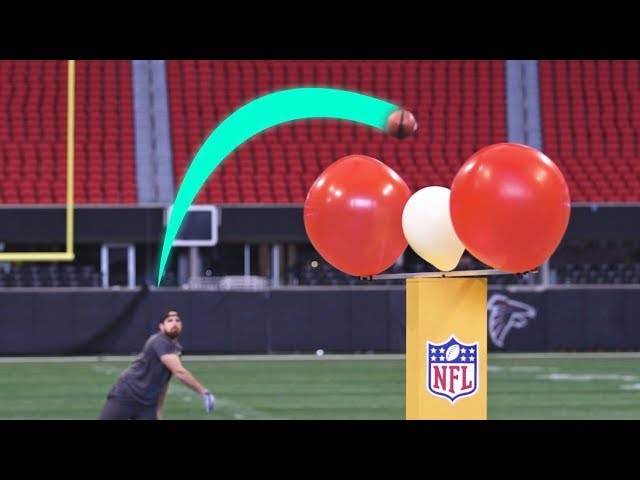 Super Bowl Stadium Trick Shots | Dude Perfect