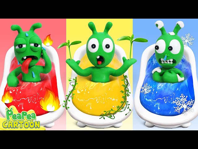 Pea Pea Explores Four Elements Bathtub - Kid Learning - Pea Pea Cartoon