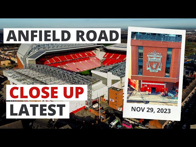 How the Anfield Road Stand looks UP CLOSE! | New Drone Footage