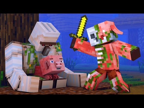 Zombified Piglin Life Series - Minecraft Animation