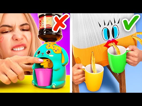 Rich Girl vs Poor Girl! *DIY Squishy and Fidgets for free in five minutes👑*