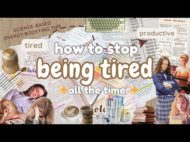 How to study after school when TIRED✨🥱 study tips, energy hacks, study motivation