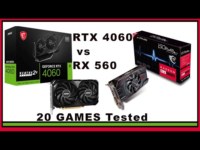 RX 560 vs RTX 4060 -- 20 Games Tested