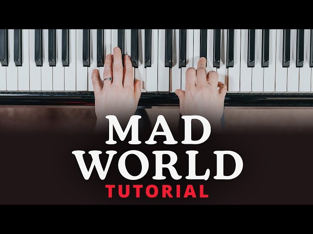 How To Play "Mad World" Gary Jules version (Beginner Piano Tutorial)