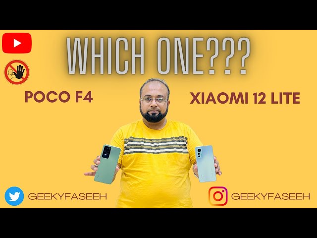 Poco F4 vs Xiaomi 12 Lite