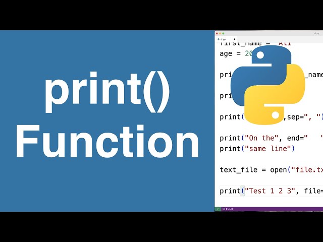 print Function | Python Tutorial