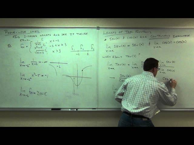 Calculus 1 Lecture 1.2:  Properties of Limits.  Techniques of Limit Computation