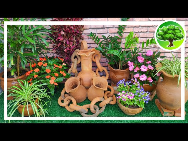 💚 DIY - Garden in clay pots / Shade plants