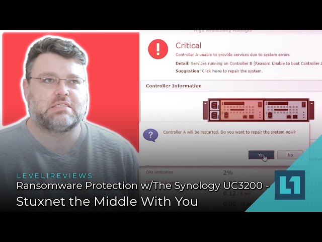Ransomware Protection w/The Synology UC3200 - Stuxnet the Middle With You